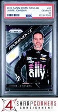 2019 PANINI PRIZM NASCAR #61 JIMMIE JOHNSON HOF POP 2 PSA 10
