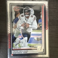 Panini Donruss 2025 Press Proof Silver Caleb Williams #7/199 Chicago Bears