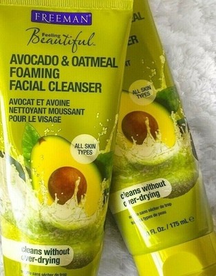 Freeman  Feeling Beautiful  Avocado & Oatmeal Foaming Facial Cleanser (2 Pack)
