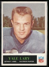 Yale Lary 1965 Philadelphia #63 Detroit Lions