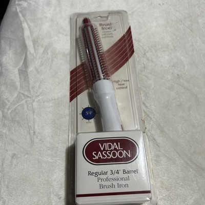 New 90 s Vidal Sassoon 3/4 Barrel Pro.fessional Brush/curling Iron 1997 Us-162c