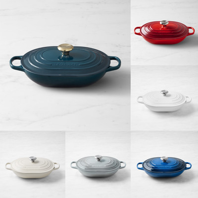 Le Creuset Signature Enameled Cast Iron Covered Oval Casserole, 3 3/4-Qt.