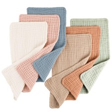 Muslin Baby Burp Cloths 6 Pack, Soft Absorbent 100 Cotton Burping Clothes fo...