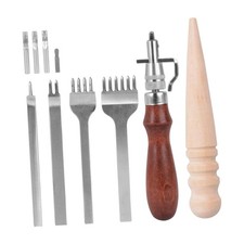 Kit d'outils pour le cuir avec perforatrice à griffes, kit de