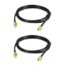 Antenna Extension Cable RP-SMA Male to RP-SMA Female Low Loss RG174 5 ft 2pcs