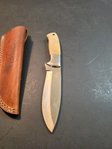 CFK Cutlery Pro Series Handmade Bone/Horn Handle & Leather Sheath