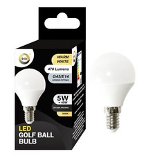 LED Golf Ball Bulb E14 Screw Warm White 5w = 40w Globe Round G45 LED Bulb UK