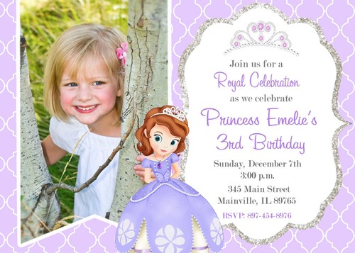 Sofia the First, Princess, Birthday Party Invitation | eBay