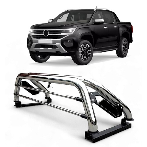 Roll Bar For Nissan Navara D23 / NP300 15-24 Sport Polished Stainless Accessory - Picture 15 of 15