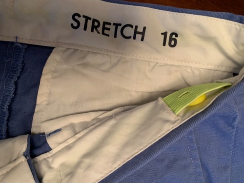 Jcrew Boys Size 16 / stretch chino pant / AZ588 Color: VINTAGE PERI- Blue - Picture 2 of 7