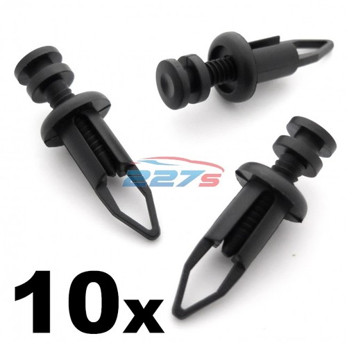 10x 9 mm Kunststoff-Stoßstangenclips vorne & hinten - passend für Toyota MR2, Supra & Celica - Bild 1 von 2