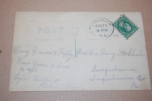 VINTAGE RPPC MANN HÄLT BABY, 1910 - Bild 4 von 7