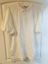 Nike Vintage Mens XXL White Polo 100 Cotton NEW