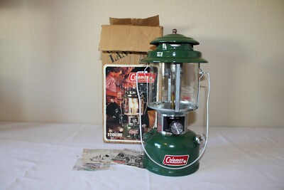 Original 1981 Coleman Green Lantern Vintage 5/81  220k Box Instructions