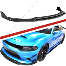 For Dodge Charger 15-23 SRT-Style Carbon Style Front Bumper Splitter Spoiler Lip