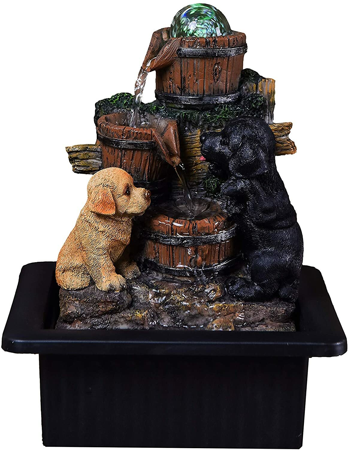 Sense Aroma Playful Pups Peaceful Tranquillity Water Feature Fountain