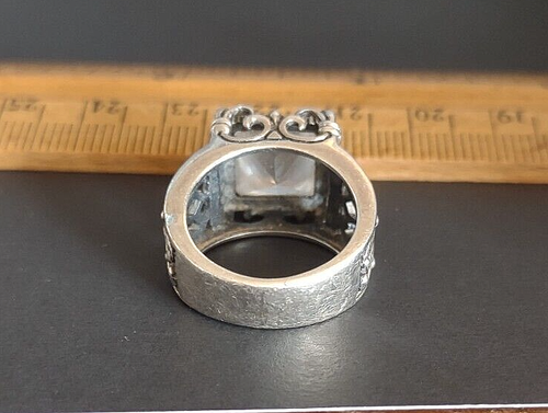 Silpada 925 Sterling Silver CZ "Uptown" Ring *Size 5 *7 Grams - Picture 5 of 9