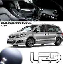 Für Seat Alhambra 2 - 19 LED Birnen Weiß Innenraum Deckenleuchte Türen Kofferraum