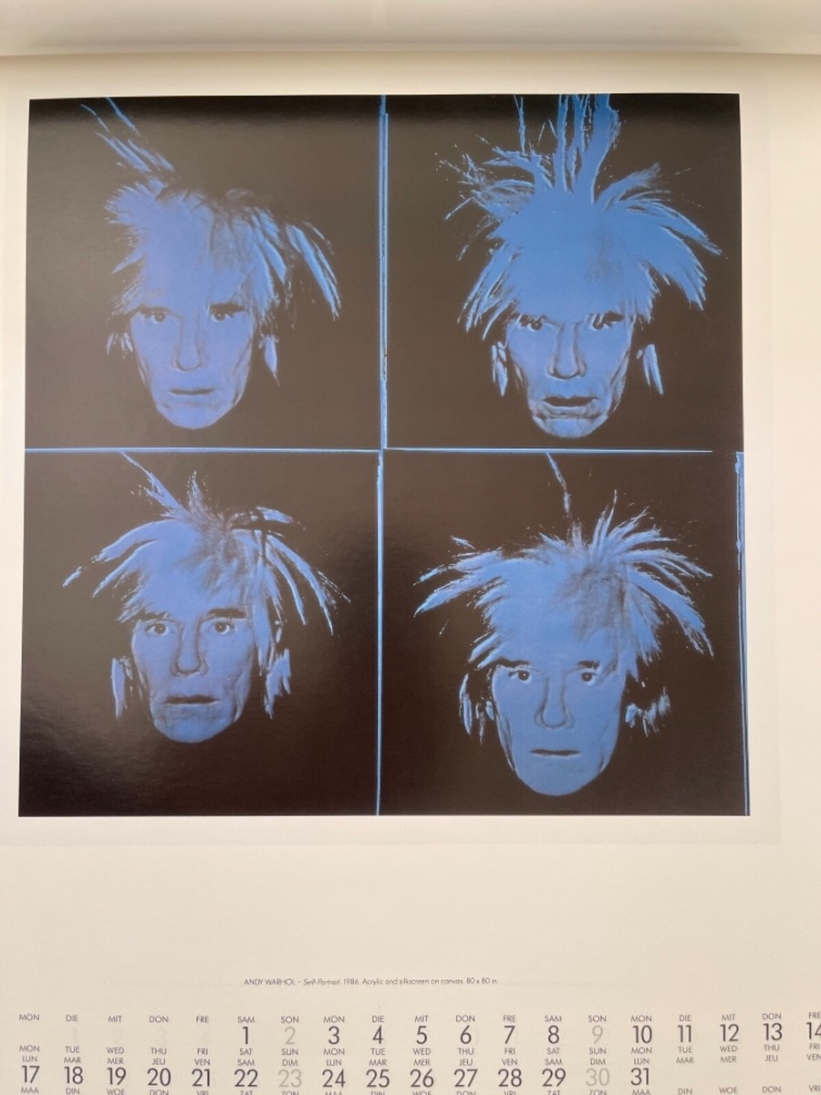 ANDY WARHOL, SELF PORTRAIT,1986, AUTHENTIC PRINT FROM 1992 TE