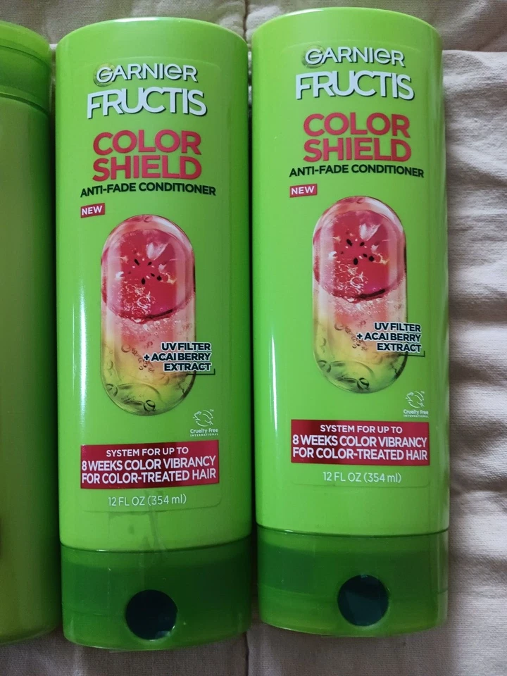 Garnier Fructis Color Shield Acai Berry & Grape Seed Oil Shampoo Conditioner Lot - Image 2 of 4