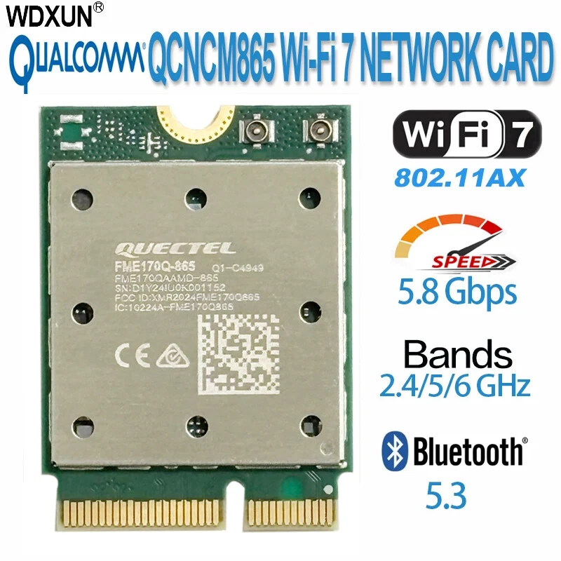 WI-FI 7 BT Combo module Bluetooth 5.3 Up to 5.8 Gbps with 4K QAM,Wi-Fi 7 - Image 2 of 4