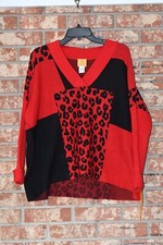 Ruby Rd. Multicolored Long Sleeve Sweater Size PS/M NWT