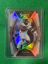 Payton Turner 2021 Select Premier Level Silver Prizm Die Cut Rookie #188 Saints