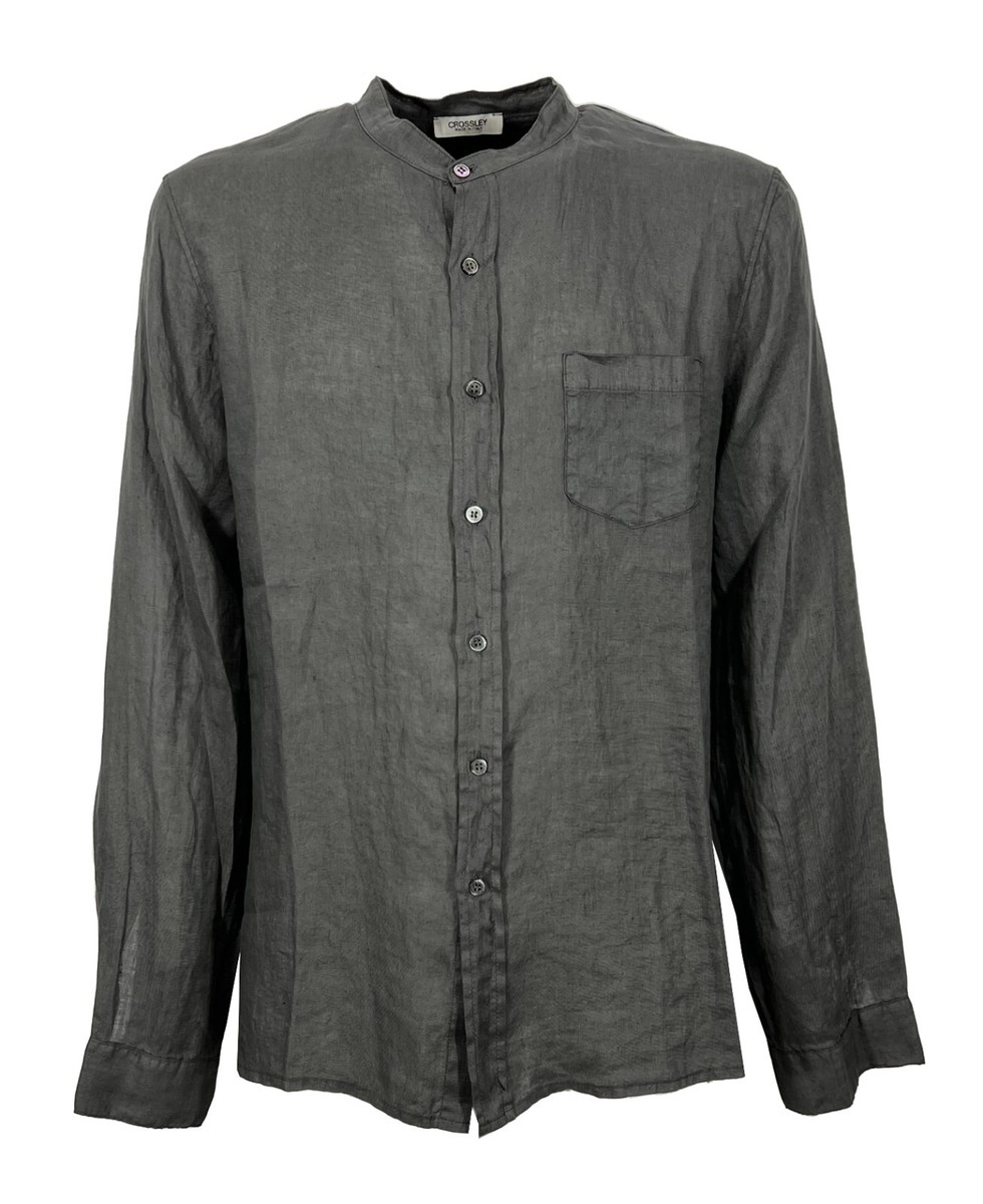 CROSSLEY 売れ筋商品|||クロスリー シャツ トップス レディース Shirts Grey Crossley - Gray Cotton & Cashmere Long Sleeve T-Shirt