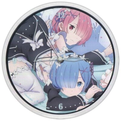 [Wall Clock] Ram & Rem Re:Zero 9.8 in round Prize only from Japan
