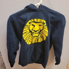 Disney Pullover Hoodie Unisex Adult Small Black The Lion King Broadway Graphic