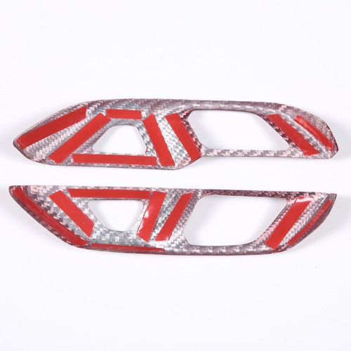 Red Real Carbon Fiber Full Interior Set Decor Cover Trim Kit for Corvette C8 20+ - Picture 79 of 444