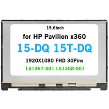 15.6" FHD LCD Touch Screen Assembly for HP Pavilion x360 15-DQ0061CL 15-DQ0065CL