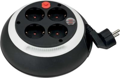 Brennenstuhl Kabelbox Mini-Kabeltrommel Stromverlängerung schwarz/weiß 3 m