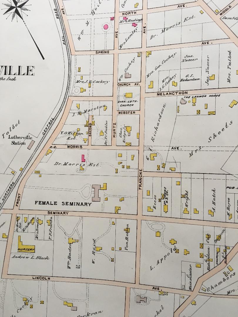 1898 BALTIMORE CO MARYLAND LUTHERVILLE SORRENTO RALSTON SHADY GROVE PK ATLAS MAP eBay
