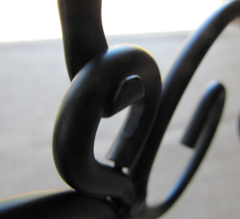 6 Pack Amish Forged Wrought Iron Nail Hooks - Heavy Duty Black Wall Hangers