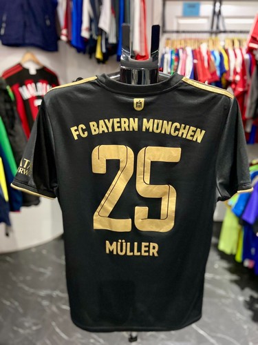 AUTHENTIC Adidas Bayern Munich 2021-22 Thomas Muller #25 Away Jersey - Men (L)
