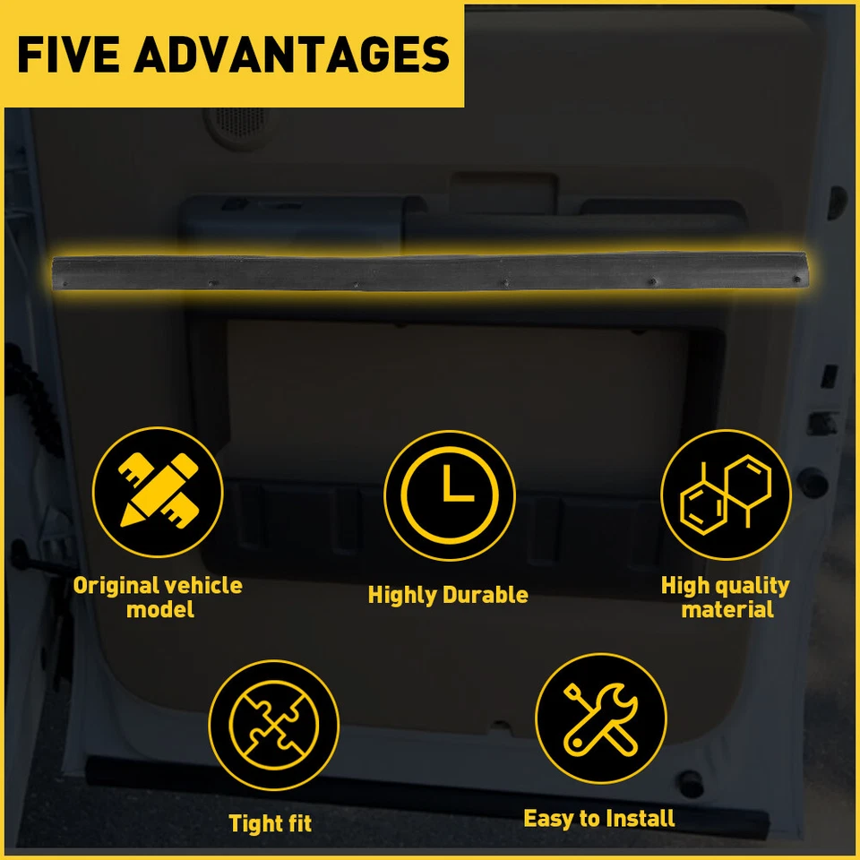 Sello impermeable puerta inferior delantera para Ford F250 F350 Super Duty 99-16 EE. UU. Foto 4 de 4