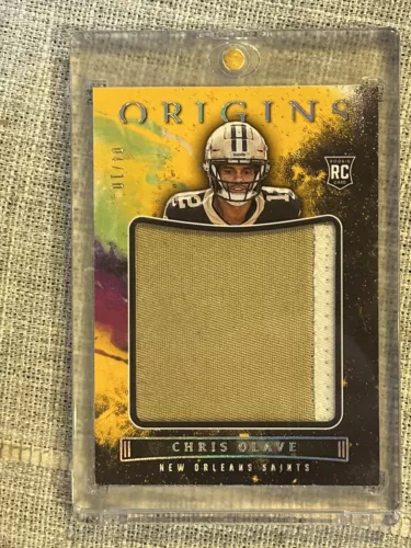 Chris Olave 2022 Panini Origins Saints Gold Jumbo Patch /10  SSP Saints B4