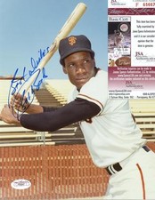 BOBBY BONDS DECEASED SAN FRANCISCO GIANTS SIGNED 8X10 PHOTO JSA F6567