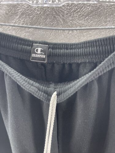 Champion Sweatpants Mens Sz XXL Fleece Power Black Relaxed Essential - Picture 7 of 12