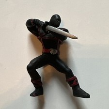 Stealth Black Ninja 3.5" Figure sword California Costume Inc 60563 MC1206
