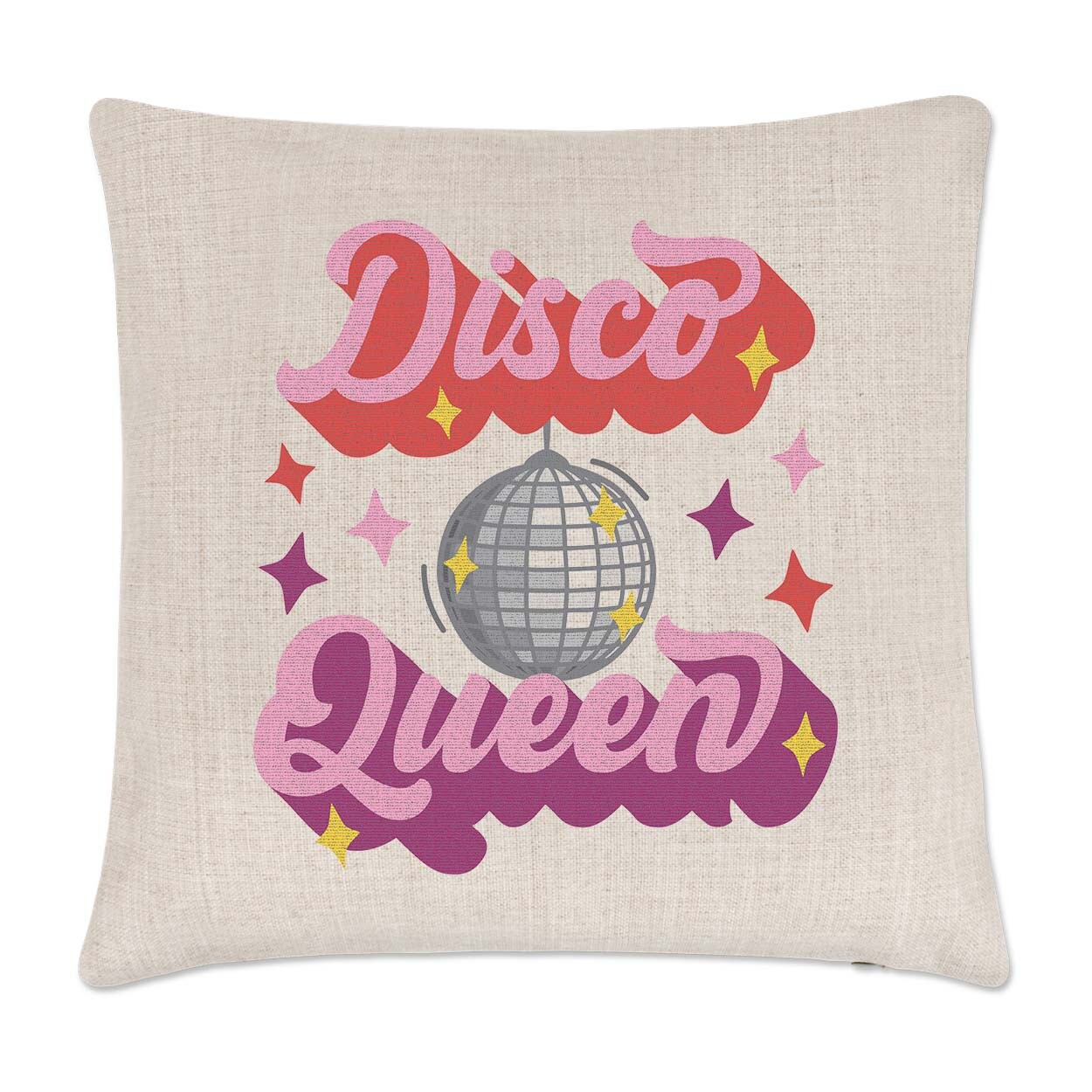 Disco Queen Cushion Cover Pillow Dancer Disco Ball Gay LGBTQ Pride Lesbian
