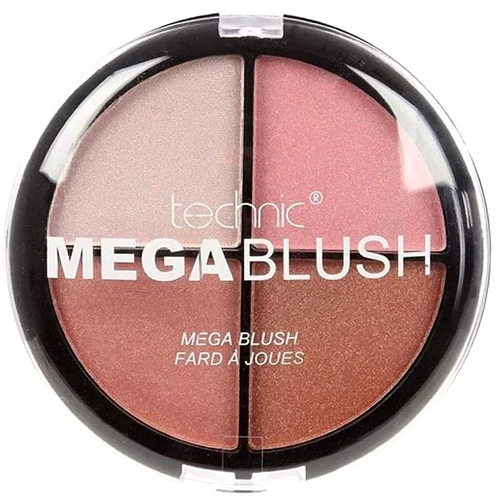 TECHNIC Mega Blush Make-Up Quad Long Lasting Compact Blusher Palette *NEW*