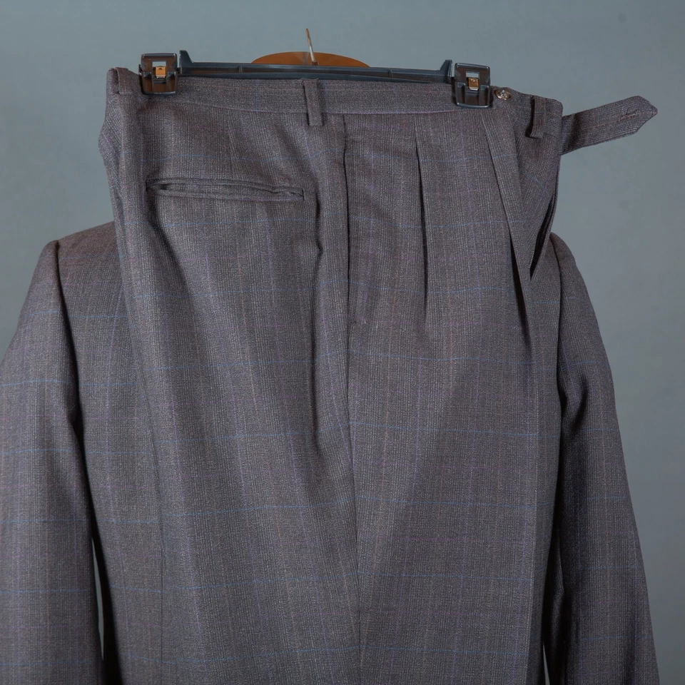 Traje Stanley Blacker Para Hombre 40L Multi Ventana 2 Botones Pantalones 32x31 Apenas Usado Foto 4 de 4