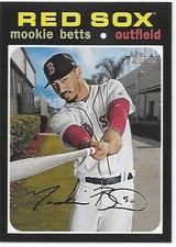 2020 Heritage Baseball SP Mookie Betts Red Sox