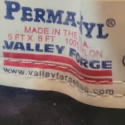 Valley Forge Perma-Nyl 5ft x 8ft Nylon American Flag - Picture 8 of 9