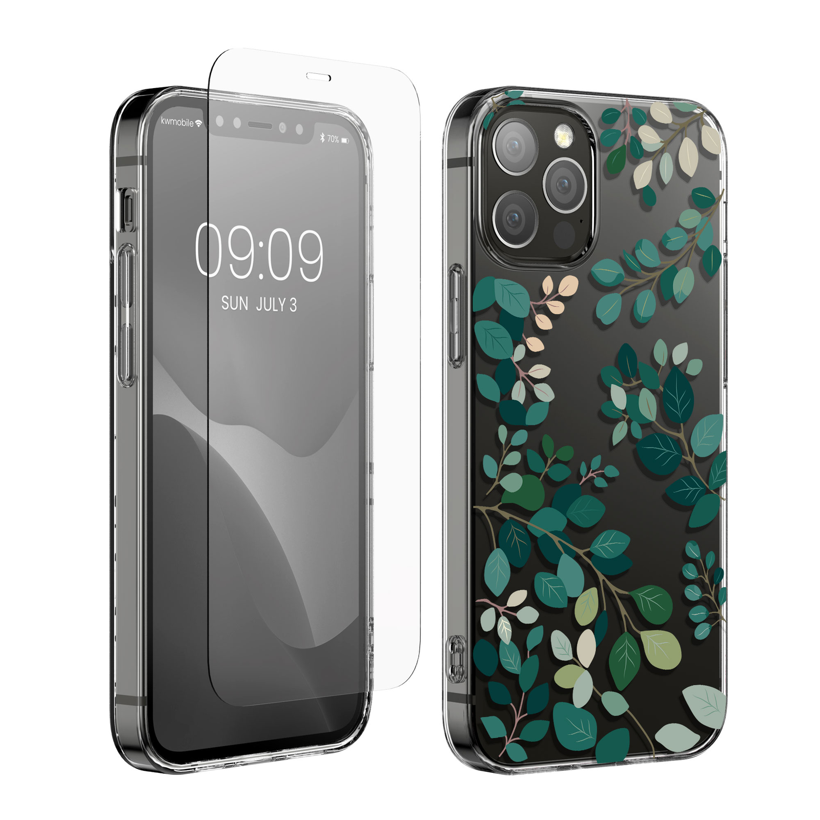 Коллекция для Apple iPhone 12 iPhone 12 Pro Silikon Handyhülle mit Folie 