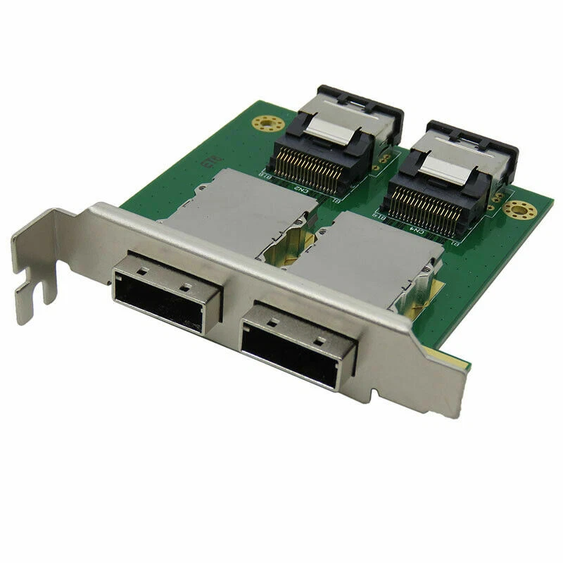 2 port Internal SFF-8087 to External 8088 PCI mini SAS 26P Adapter SAS RAID - Image 2 of 4