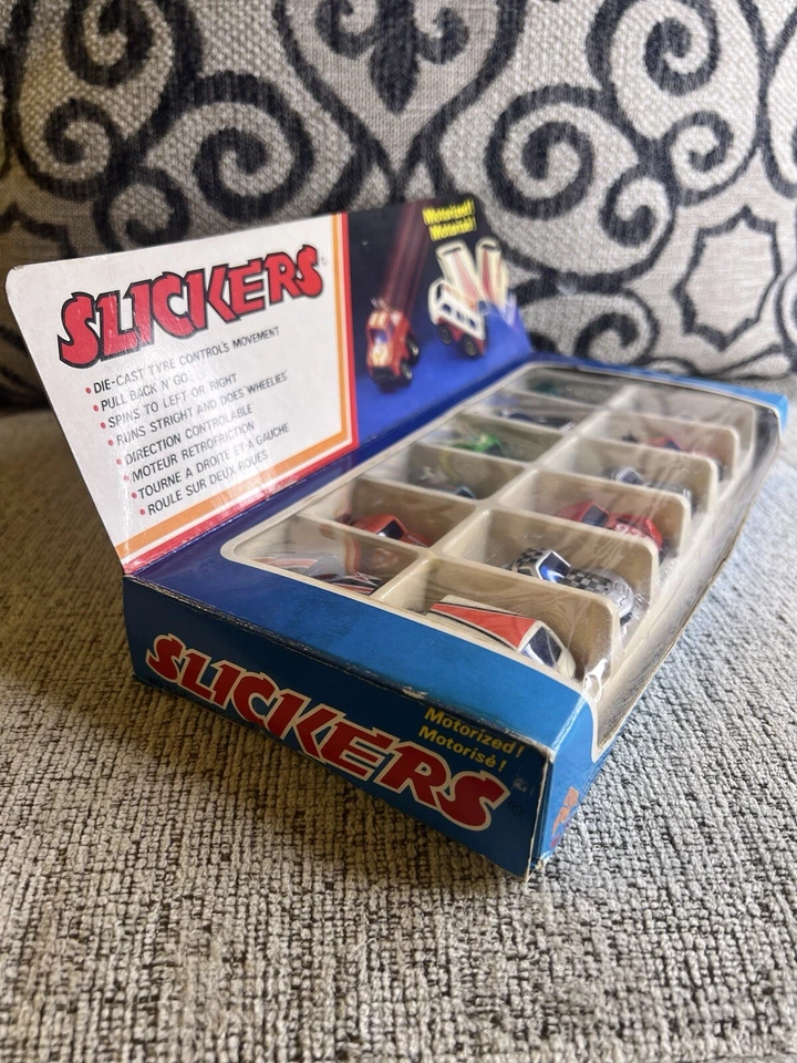 De colección Pull Back Wheelie Popping Slickers JUGUETES MOTORIZADOS RAROS Foto 3 de 4