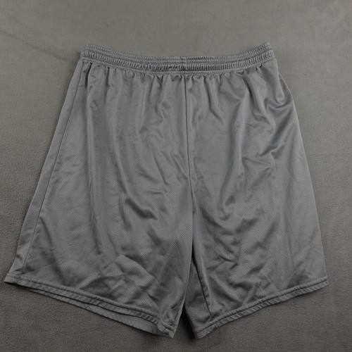 Foot Locker Athletic Shorts Mens XL Gray Sporty Mesh Elastic Waist Lightweight